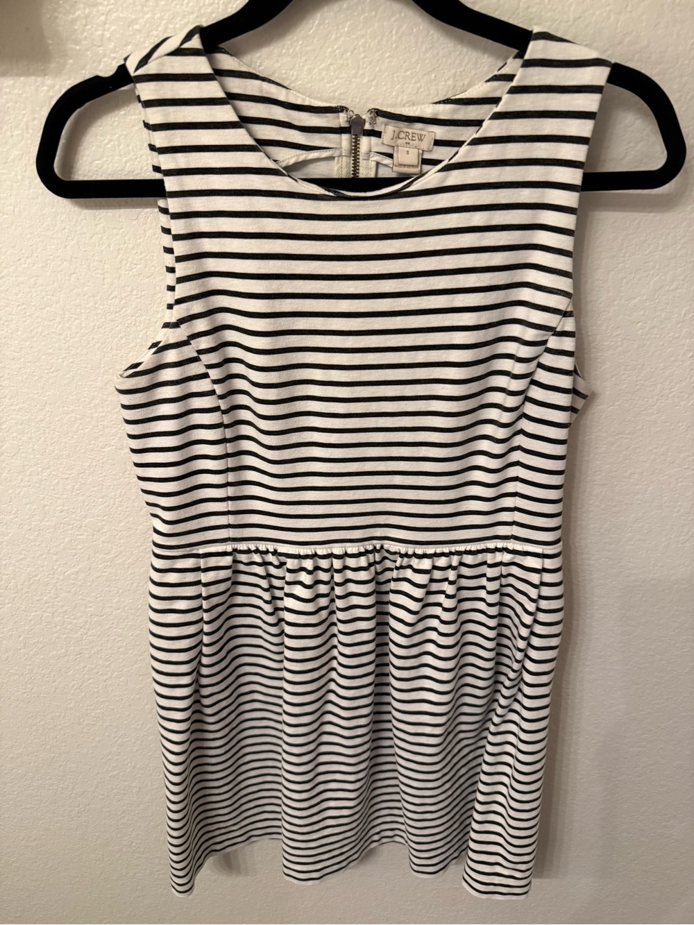 J. Crew Women’s Navy & White Striped Sleeveless Dress